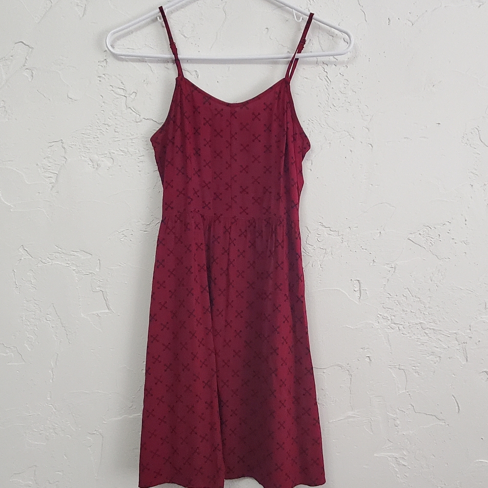 H&M Divided Sleeveless Red Dress Women Sz 2